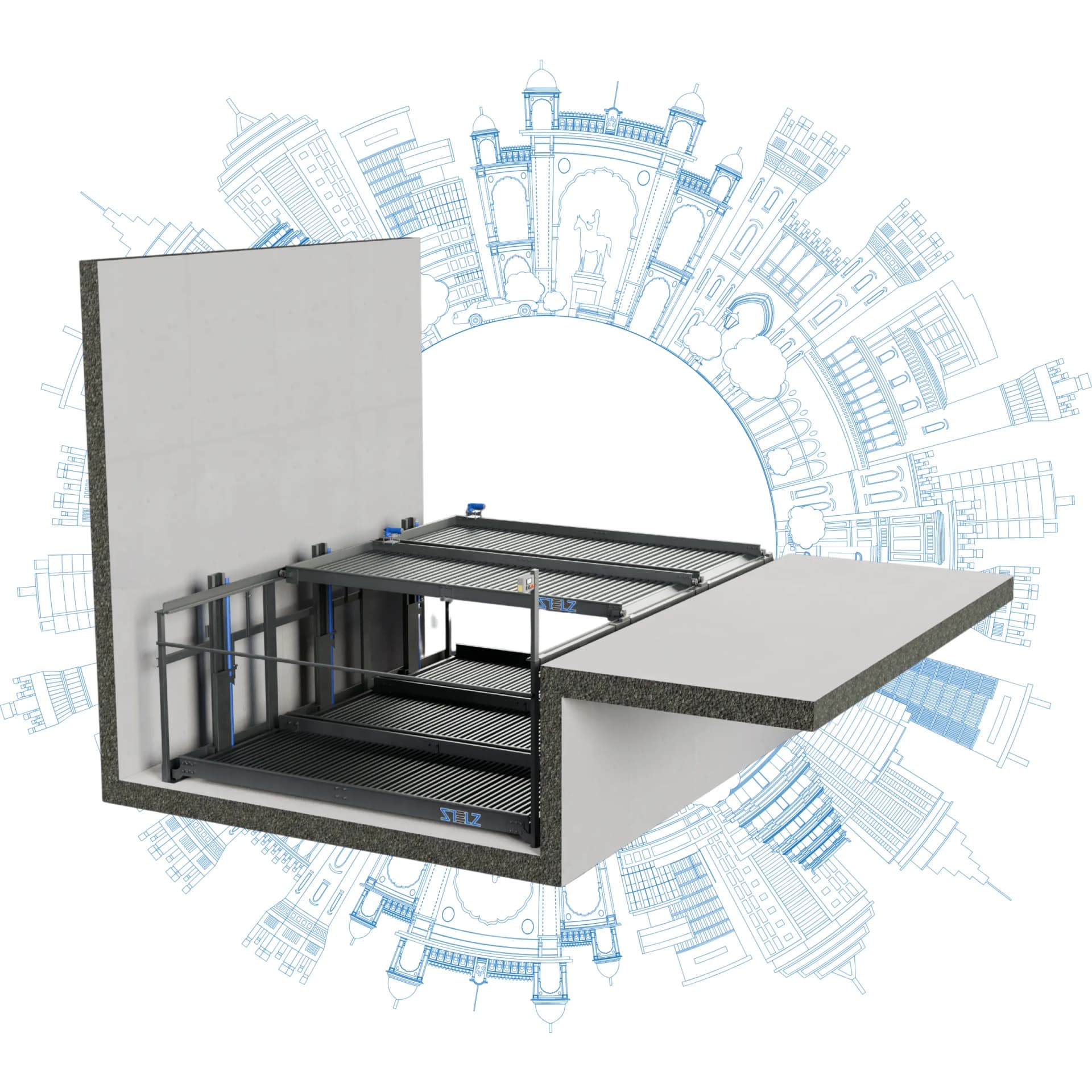 2 Pit Puzzle Parking System