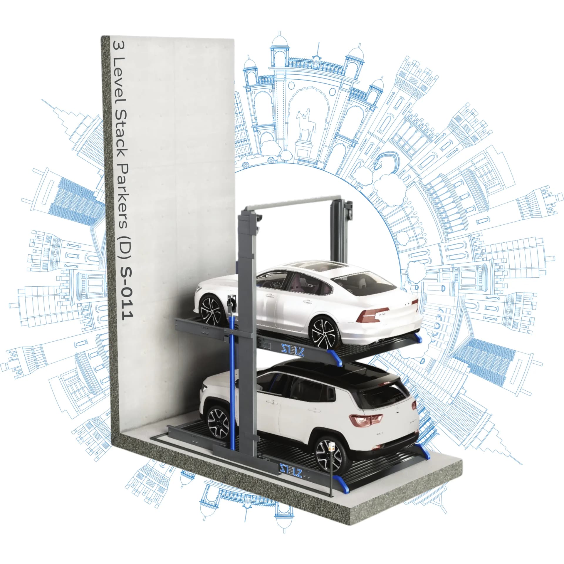 3-level Stack Parking gallery 1